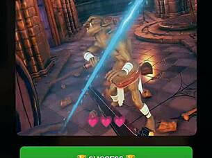 Confined With Twins And Goth In Horny Hentai Game Involving Blowjobs And Creampies