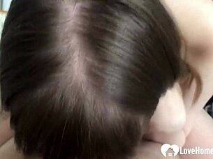 I watch my beautiful stepsister suck and fuck her stepbrother in this homemade video