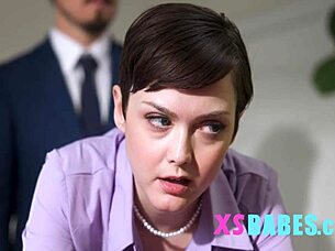 Building tension with my petite secretary in the office