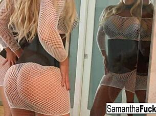 Huge Tittied Blonde Samantha Saint Has Some Fun Anal