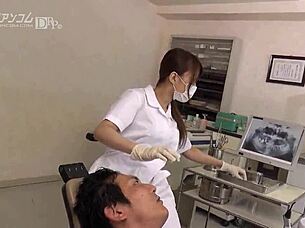 Working big breasts accidental milk in dentist edition 1