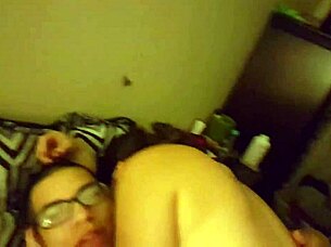 The couple engages in rough sex until orgasm.