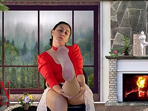 Why stare at my sexy legs in high heels?