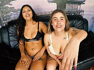 bastidores do encontro da ex com a atual - mariana torres e ma santos