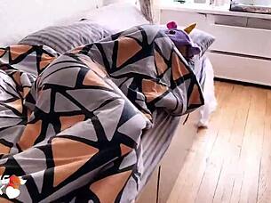 Damn! Babe sucks and gets pounded hard morning POV!