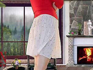 Why stare at my sexy legs in high heels?