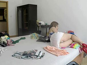 antonia poses in sexy underwear 😍.