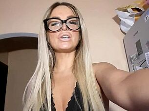 Blonde Mistress Gives BDSM Jerk Off Instructions