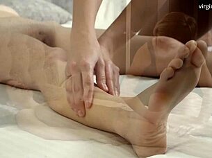 Want to see orgasmic massage on tight virgin pussy?