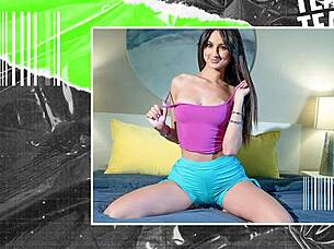 Watch this stunning pornstar bounce her round booty on a thick dick and ride like a pro