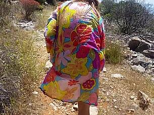 Nippleringlover Kinky Mother Pissing Outdoors Flashing Pierced Pussy And Extreme Pierced Nipples Compilation 1