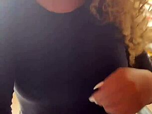 Leaked Video Of Hot Gym Student Flashing Natural Tits To Personal Trainer