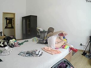 antonia poses in sexy underwear 😍.