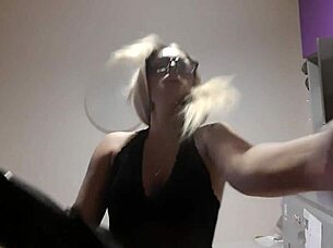 Blonde Mistress Gives BDSM Jerk Off Instructions