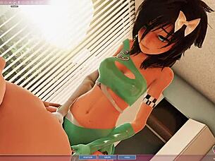 Riding in our apartment 😘