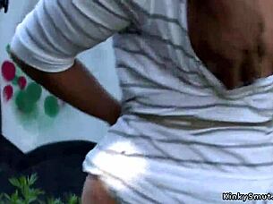 uhh, chestnut babe bangin on public bus, oops!