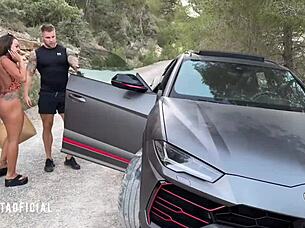 Filoufitt Gives Me A Ride With His Maserati And We Get Lost In The Forest Fucked Real Sex In Public