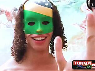 Busty Latina Married Woman Gives Oral to Pornstar