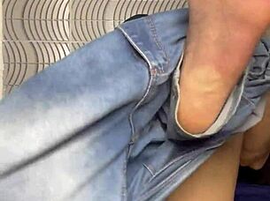 skinny guy returns home excited from the party