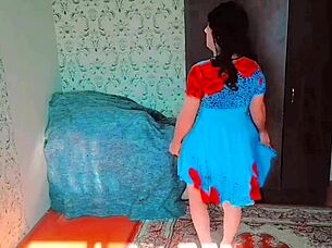 PARTY MINI DRESS SISSY RIDES BIG ASS IN GAY TRANSSEXUAL FUN!