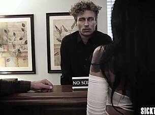 this slutty latina babe offered her body to a dirty guy, what a wild move