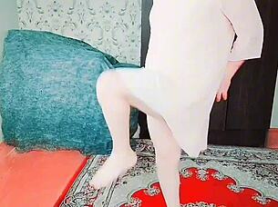 PARTY MINI DRESS SISSY RIDES BIG ASS IN GAY TRANSSEXUAL FUN!