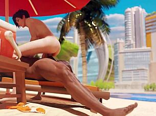 tracer asks 'want to ride my cock?' in hentai