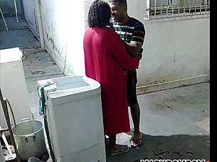 Neighbor Makes Naked Sweeper Suck Him