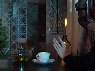 the lord commands his clumsy maid mollyredwolf to give sloppy blowjob and deepthroat in roleplay