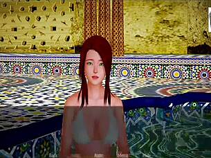 Redhead Brunette Amateur With Small Tits Engages In Erotic Game And Masturbation In Homemade Setting