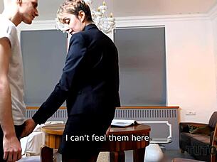 Tutor4k Teacher, Respected Woman, Acts Like Slut During Sex In Stockings