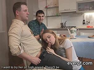 broke guy lets friend fuck his ex for cash