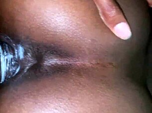 Cheating ebony arrives for bbc right after boyfriend leaves work