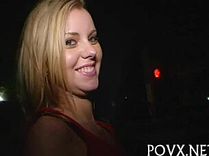 Nasty girl gets facial.