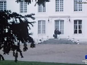 Marianne And Dominique Provide Pleasure To The Butler In Vintage Lingerie Threesome