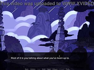 Gem blast part 1 - garnet's blowjob adventure with big tits and anime fun