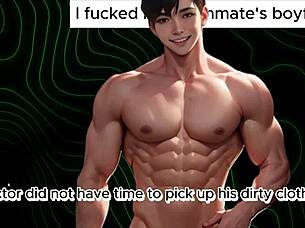 i sucked my roomies straight boyfriends big cock last night, it was so thrilling.