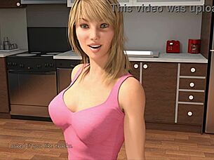 Blonde bombshell seduces gina's friends