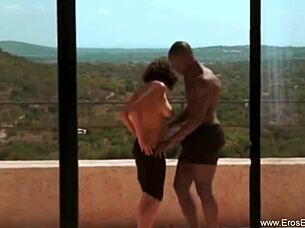 Ebony couple discovers romantic love through massage!