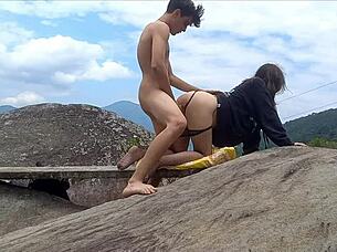 Fucked stepsister secretly on family outing 😈 part 2