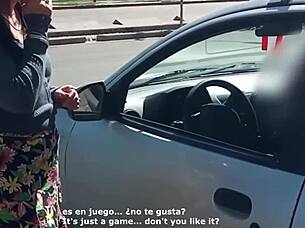 남편 촬영하는 동안 차 안 낯선 사람 자위