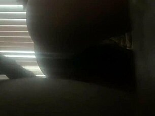 big booty neighbor bent over and fucked at the stairs