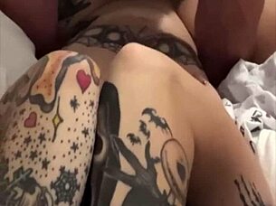 The housewife rides her husband's friend in a cuckold scenario at home.