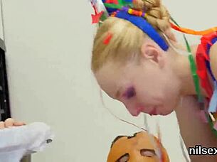 Wacky sweetie taken to anal hole asylum for awkward bdsm treatment