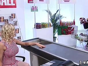 Cindy and Paige share intense threesome.