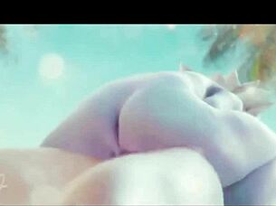 Yordles riding a big cock in animated hentai adventure