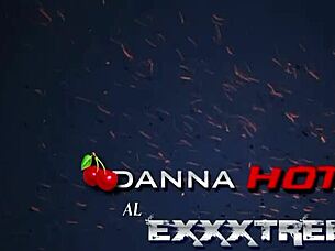 Danna's First Beach Gangbang