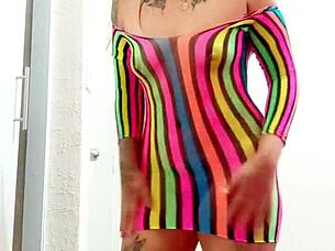 I slip into lingerie in front of my husband's friend, and he just can't hold back.