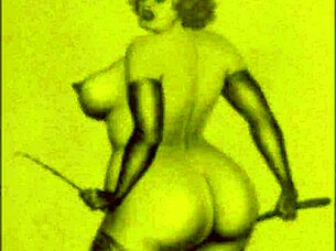 i love this vintage erotic cartoon illustration