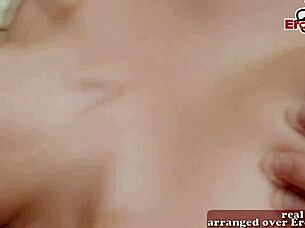 hot skinny british teen slut swallows after intense fuck